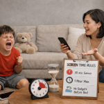 anak menggunakan gadget berlebihan di rumah