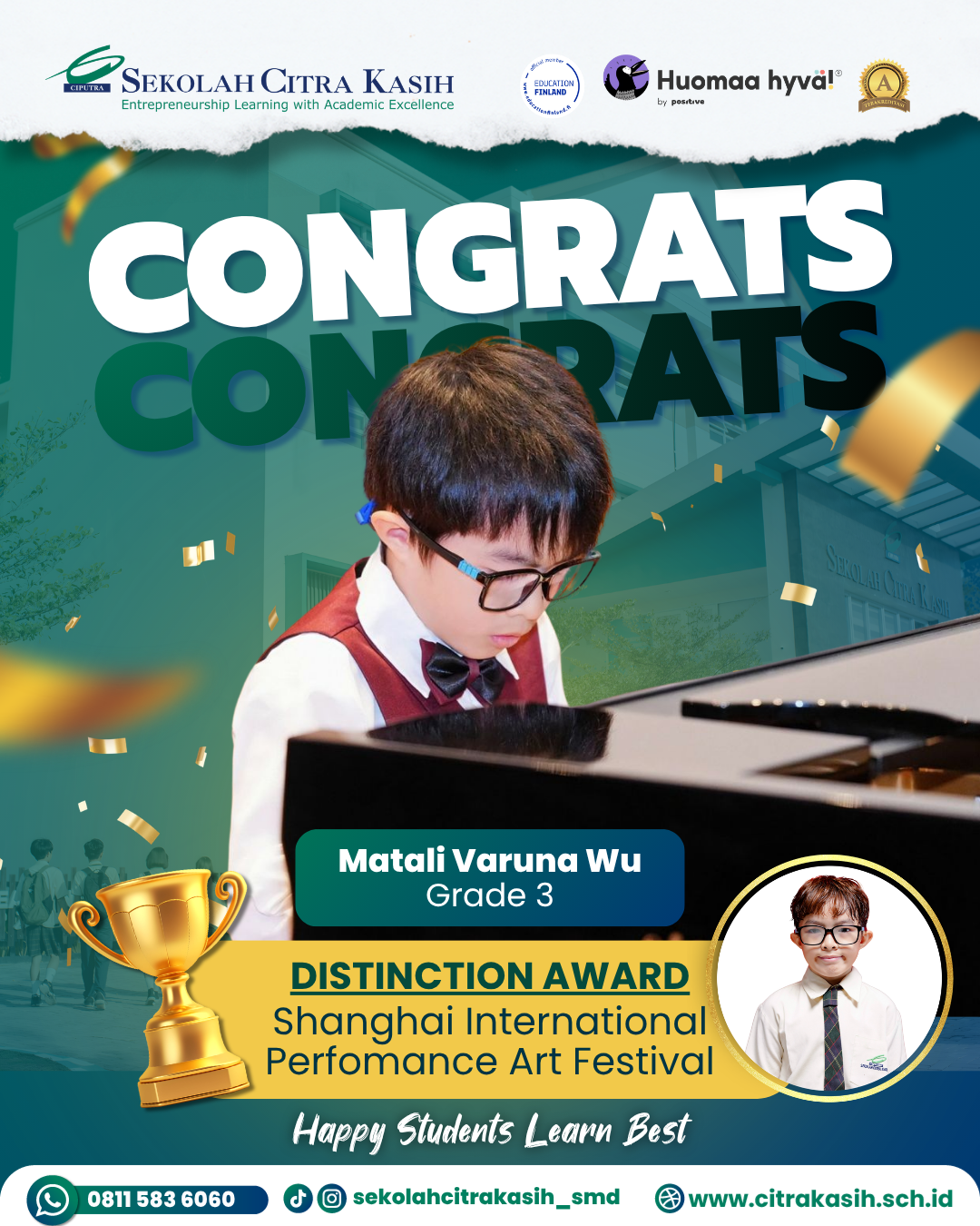 Matali Varuna Wu Raih Distinction Award di Shanghai International Performance Art Festival