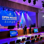 Multi Purpose Hall modern di Sekolah Citra Kasih Manado untuk kegiatan siswa, pertunjukan, dan acara sekolah