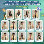 14 penerima Achievement Scholarship SMA Citra Kasih Jakarta Tahun Ajaran 2027/2028