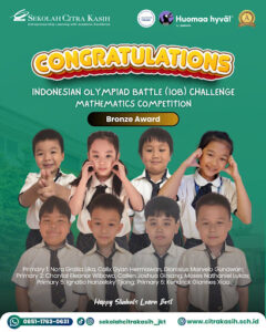 Siswa berprestasi SD Sekolah Citra Kasih dalam IOB Challenge Mathematics Competition